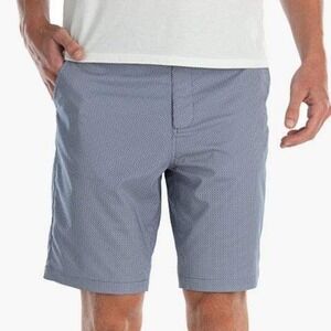 Johnnie-O Smails Short Men's 35‎ Blue Performance Golf Athleisure Preppy Casual